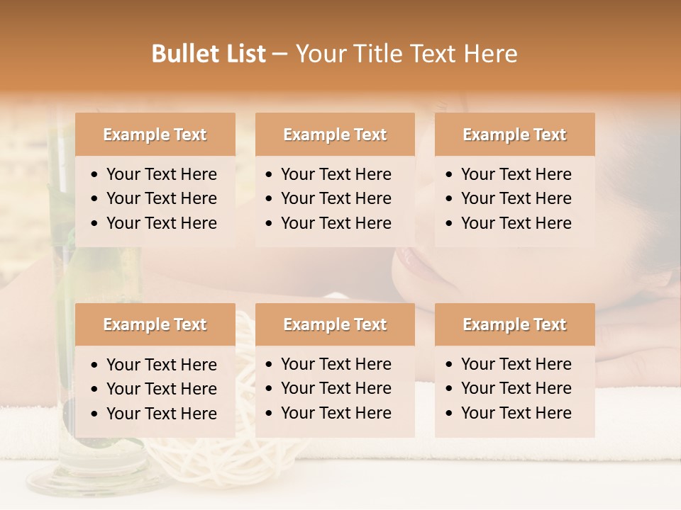 Young Girl Calm PowerPoint Template