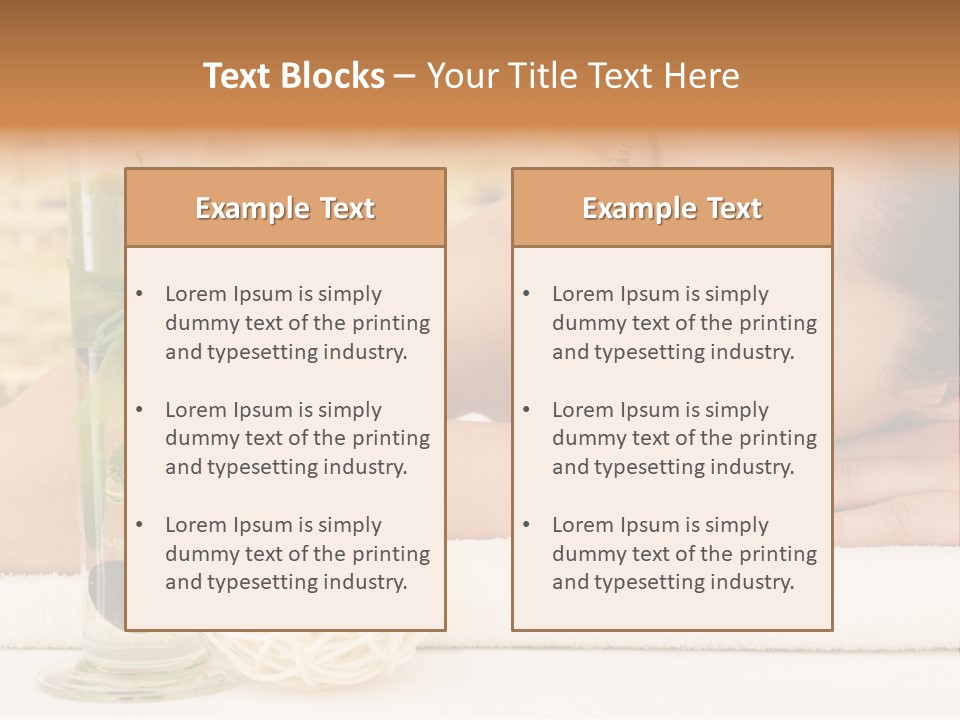 Young Girl Calm PowerPoint Template