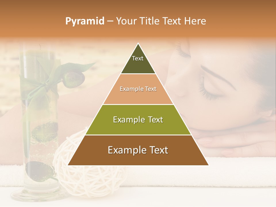 Young Girl Calm PowerPoint Template