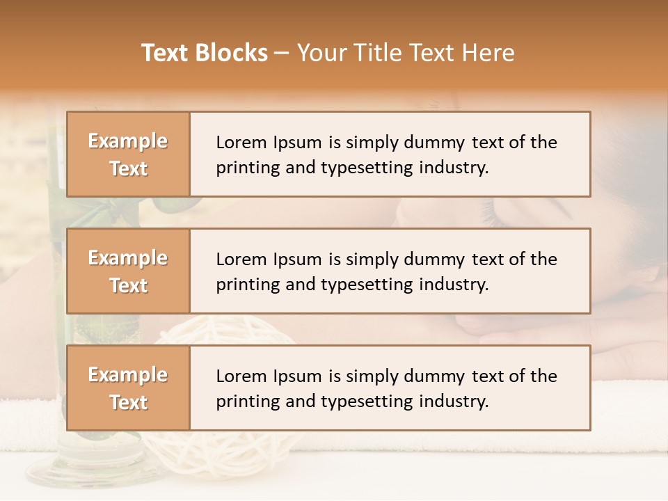 Young Girl Calm PowerPoint Template