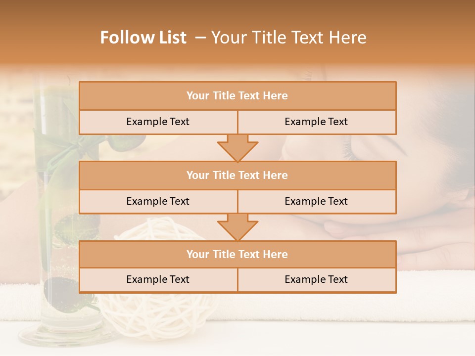 Young Girl Calm PowerPoint Template