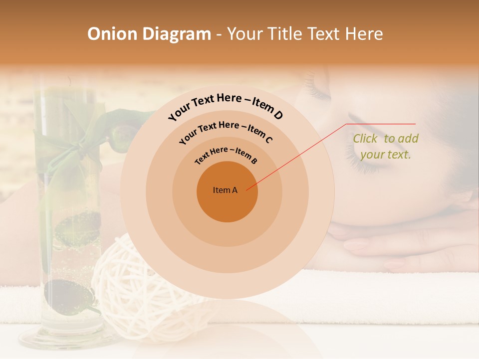 Young Girl Calm PowerPoint Template