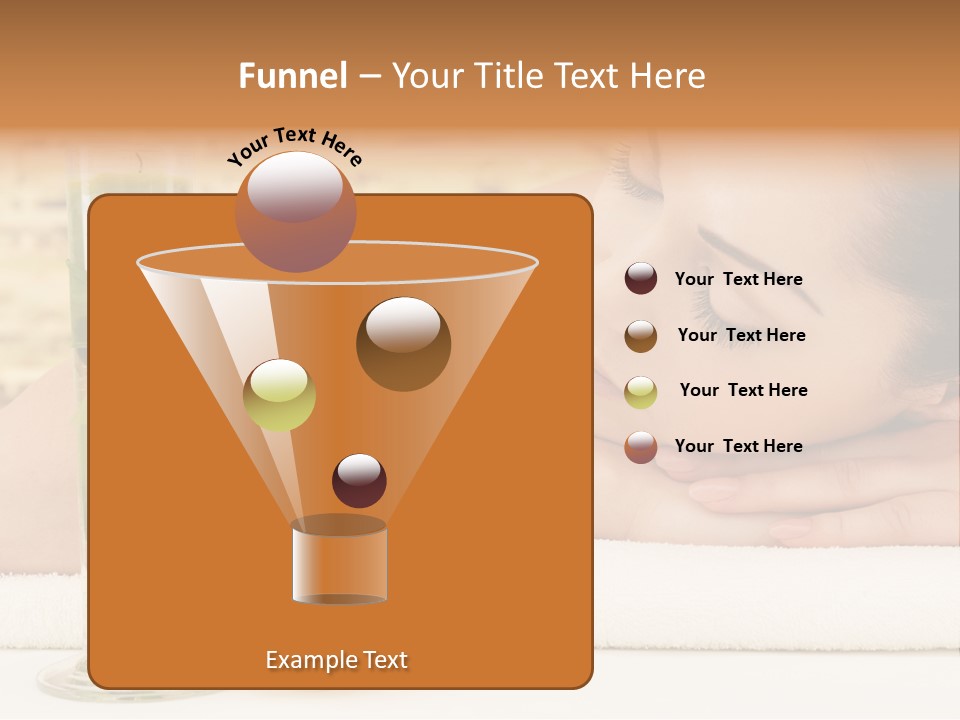 Young Girl Calm PowerPoint Template