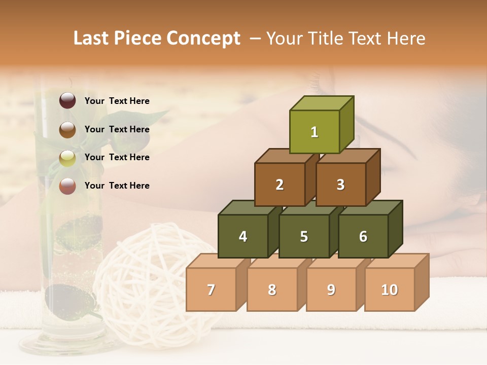 Young Girl Calm PowerPoint Template