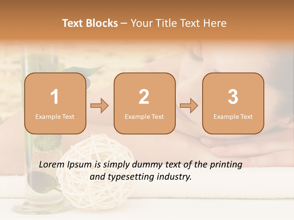 Young Girl Calm PowerPoint Template