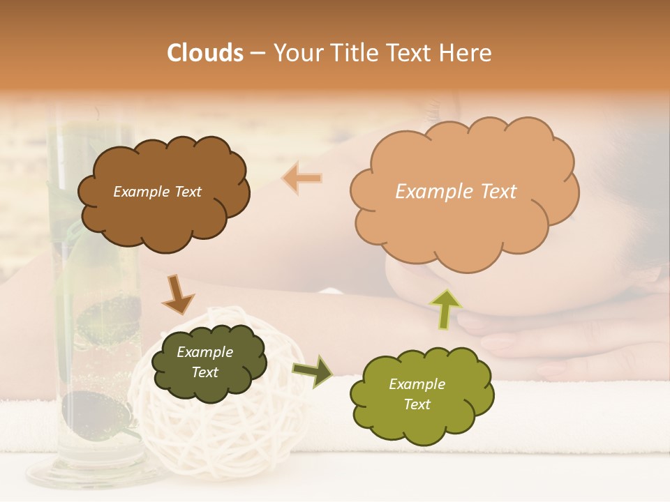 Young Girl Calm PowerPoint Template