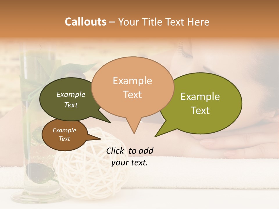 Young Girl Calm PowerPoint Template