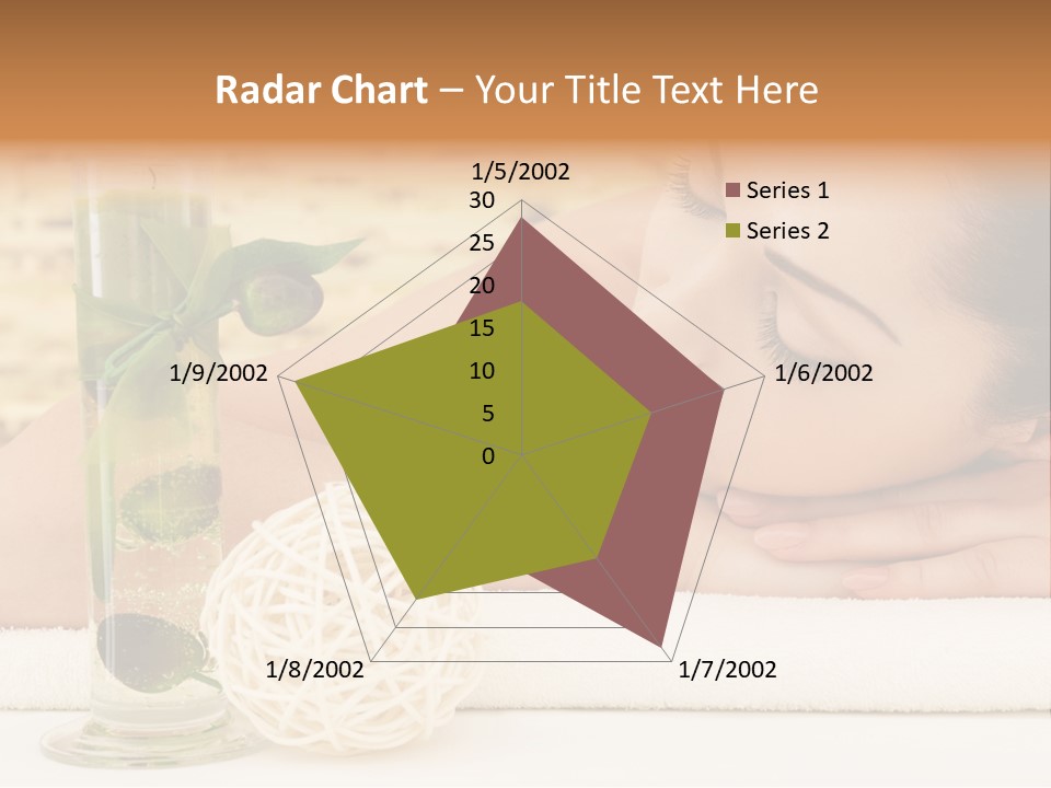 Young Girl Calm PowerPoint Template