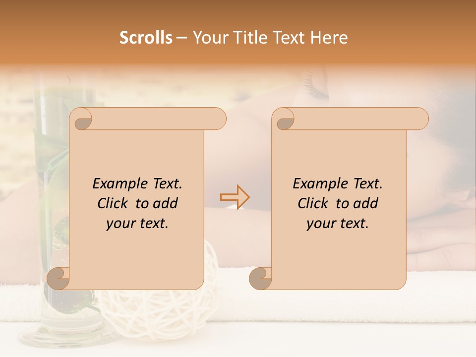 Young Girl Calm PowerPoint Template