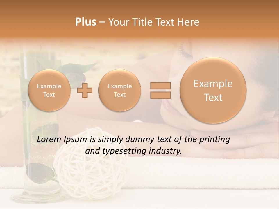 Young Girl Calm PowerPoint Template