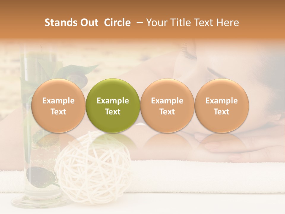 Young Girl Calm PowerPoint Template