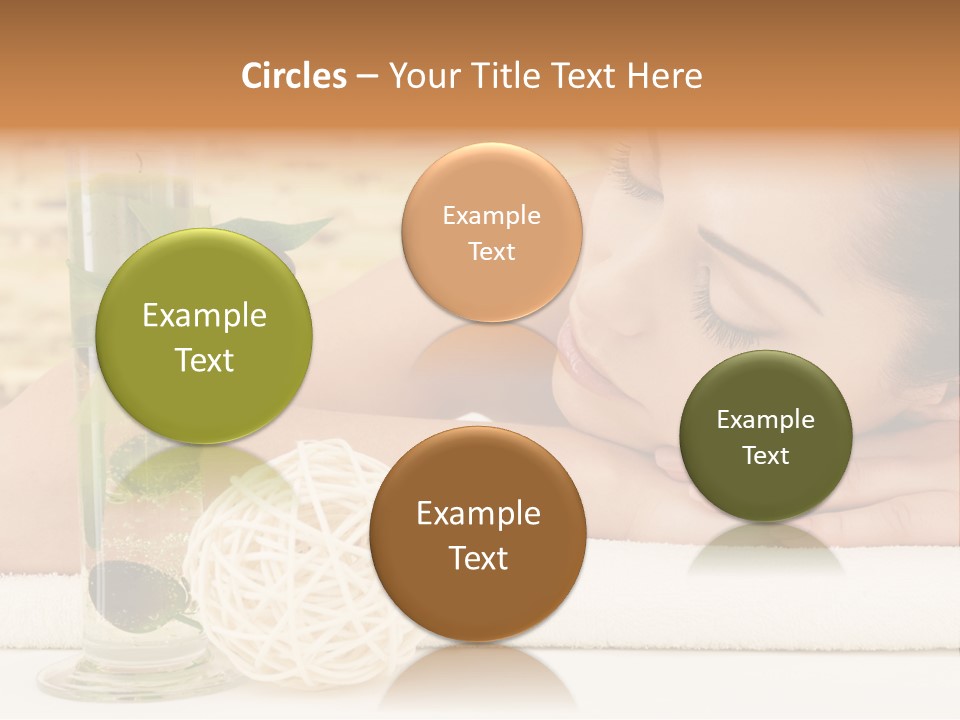 Young Girl Calm PowerPoint Template