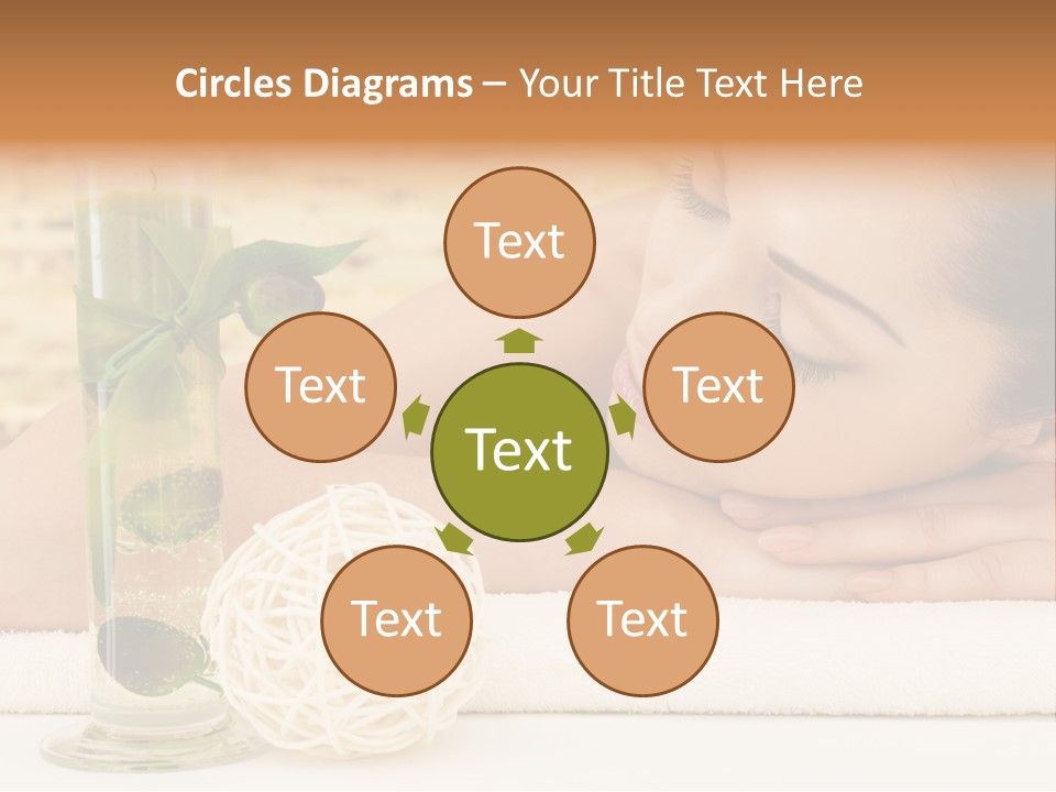 Young Girl Calm PowerPoint Template