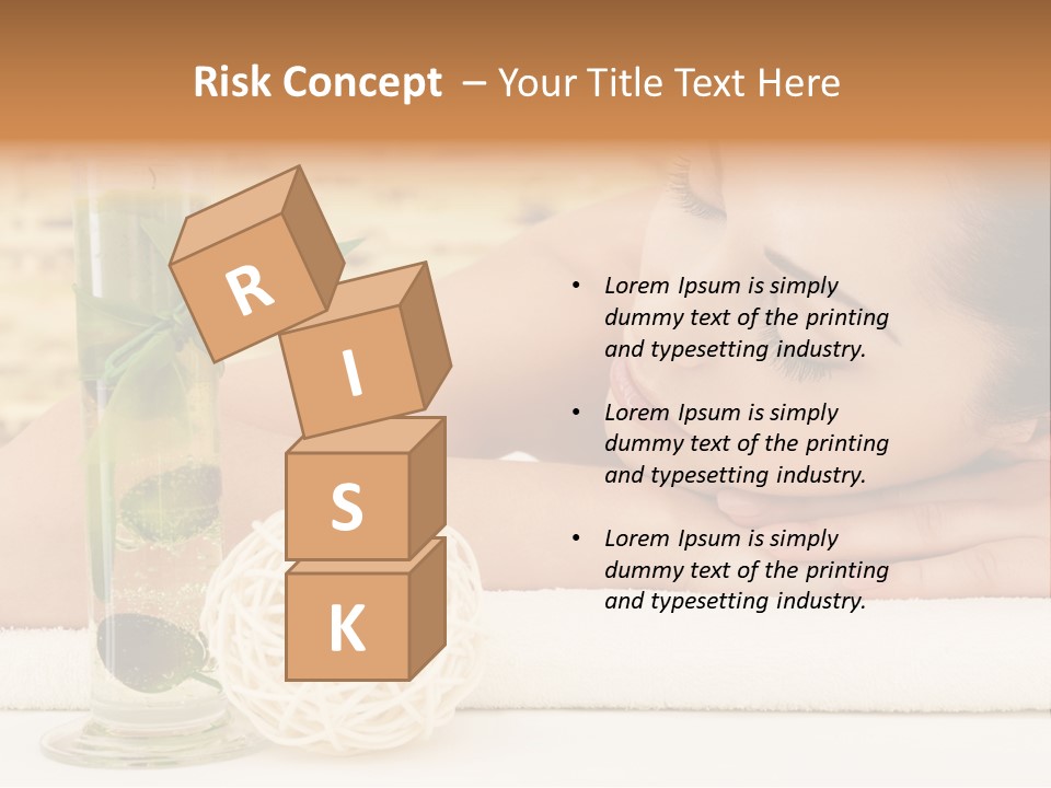 Young Girl Calm PowerPoint Template