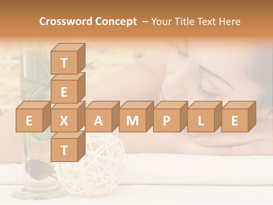 Young Girl Calm PowerPoint Template