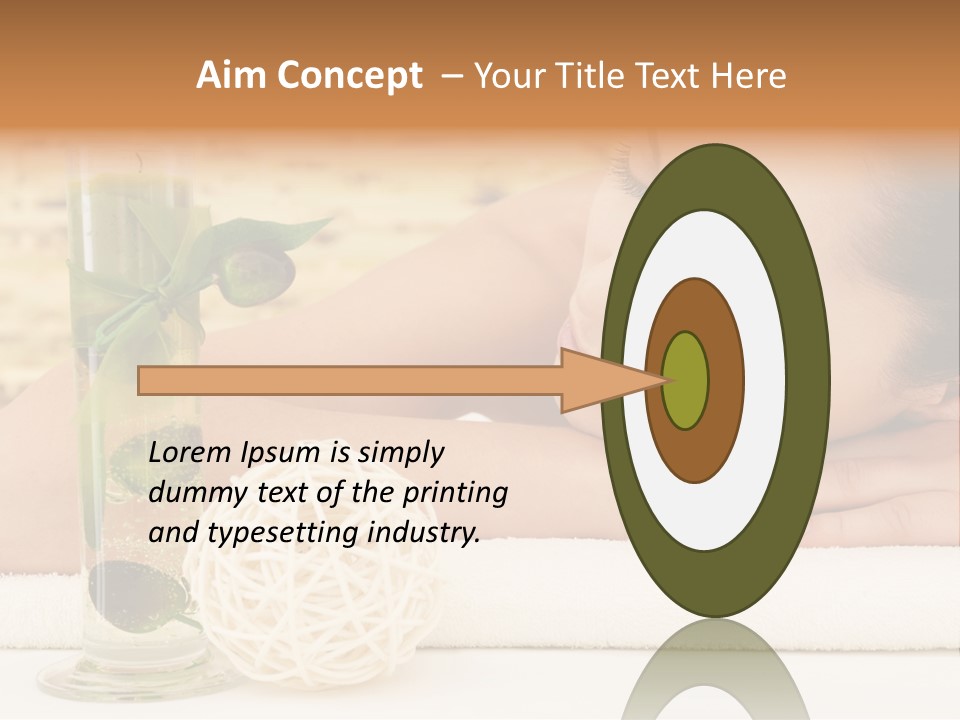 Young Girl Calm PowerPoint Template