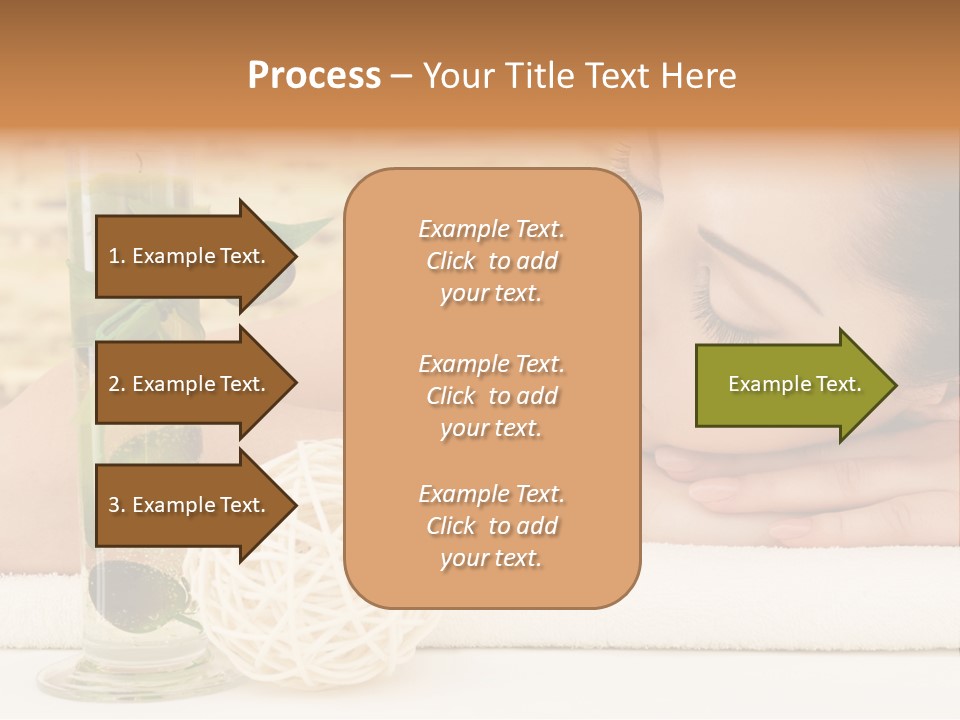 Young Girl Calm PowerPoint Template