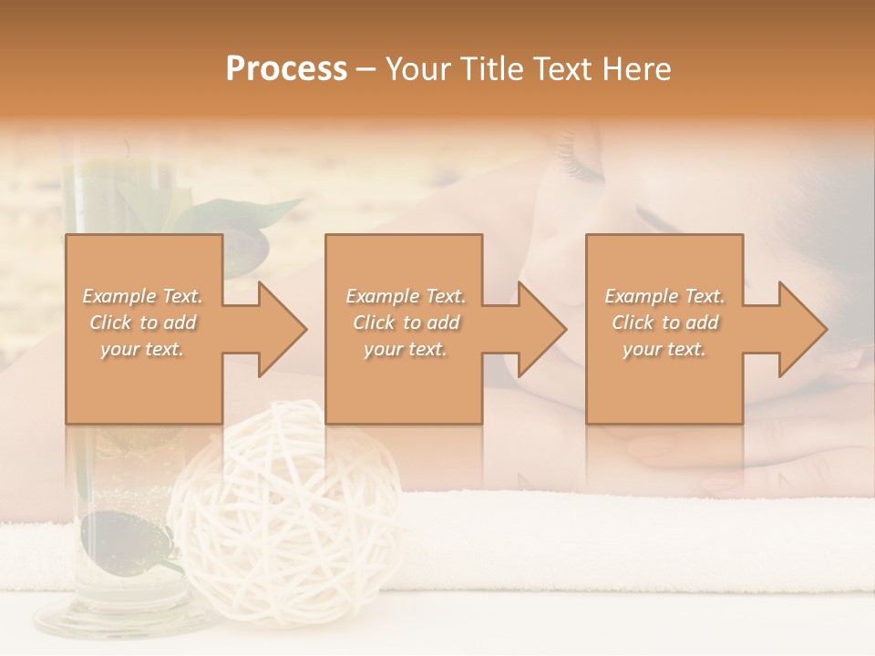 Young Girl Calm PowerPoint Template