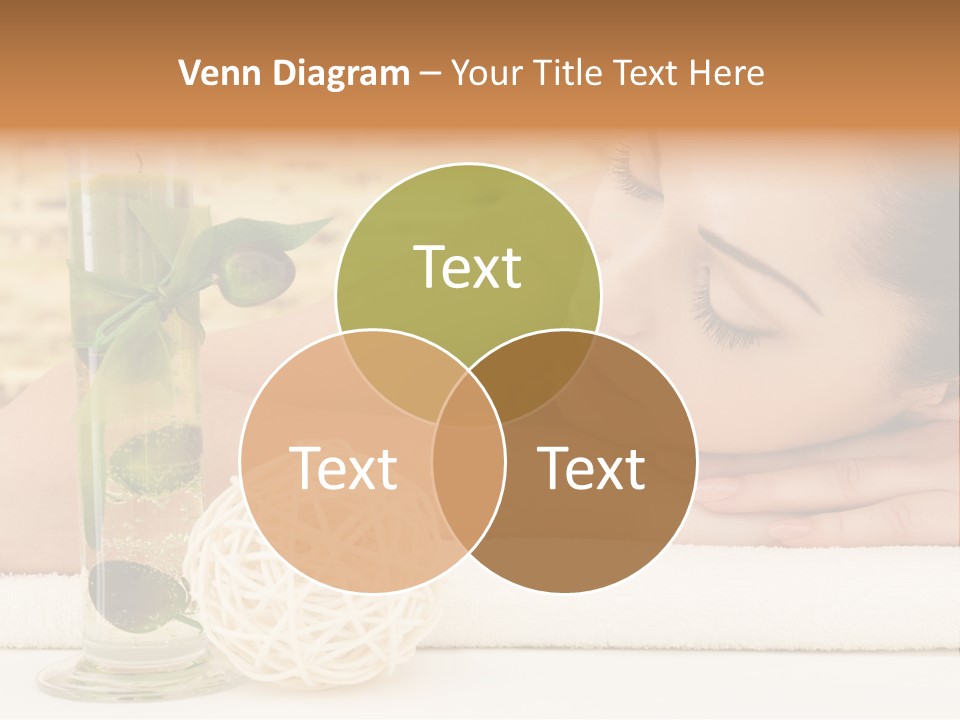 Young Girl Calm PowerPoint Template