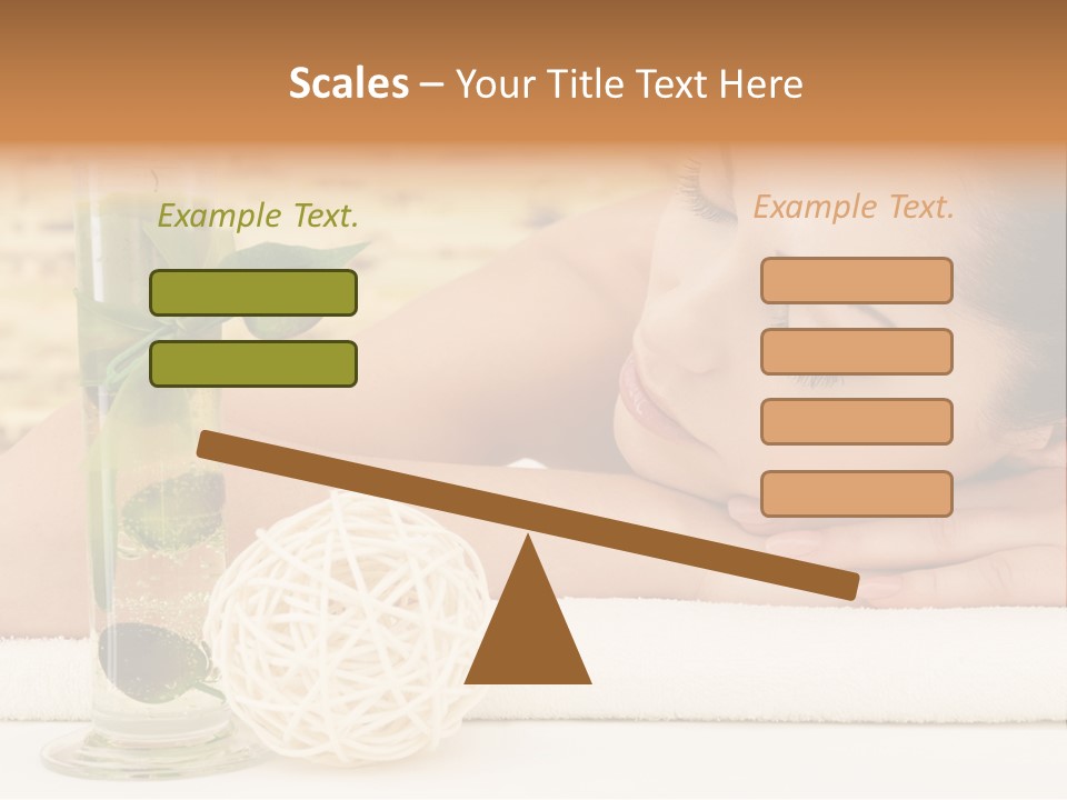 Young Girl Calm PowerPoint Template