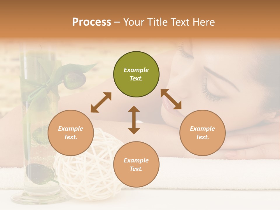 Young Girl Calm PowerPoint Template