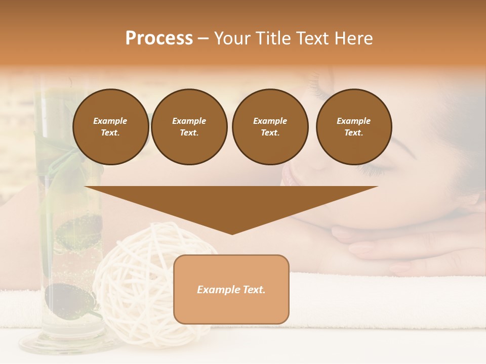 Young Girl Calm PowerPoint Template