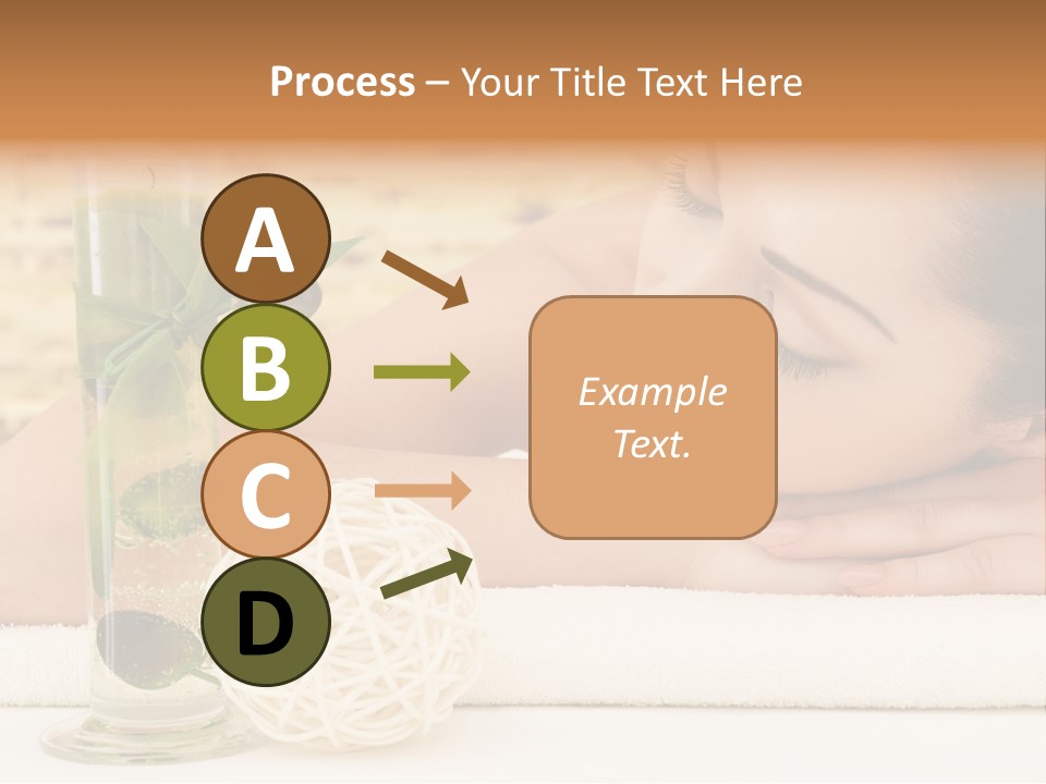 Young Girl Calm PowerPoint Template