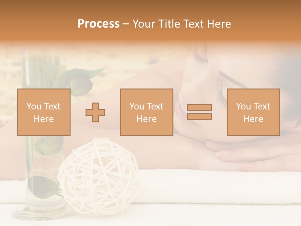 Young Girl Calm PowerPoint Template