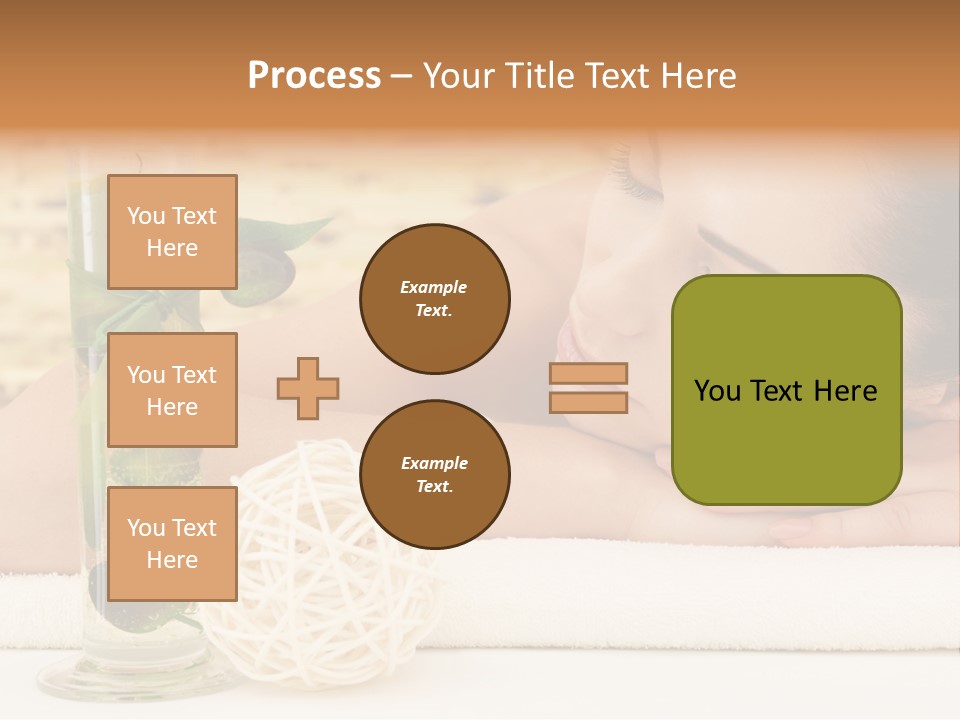 Young Girl Calm PowerPoint Template