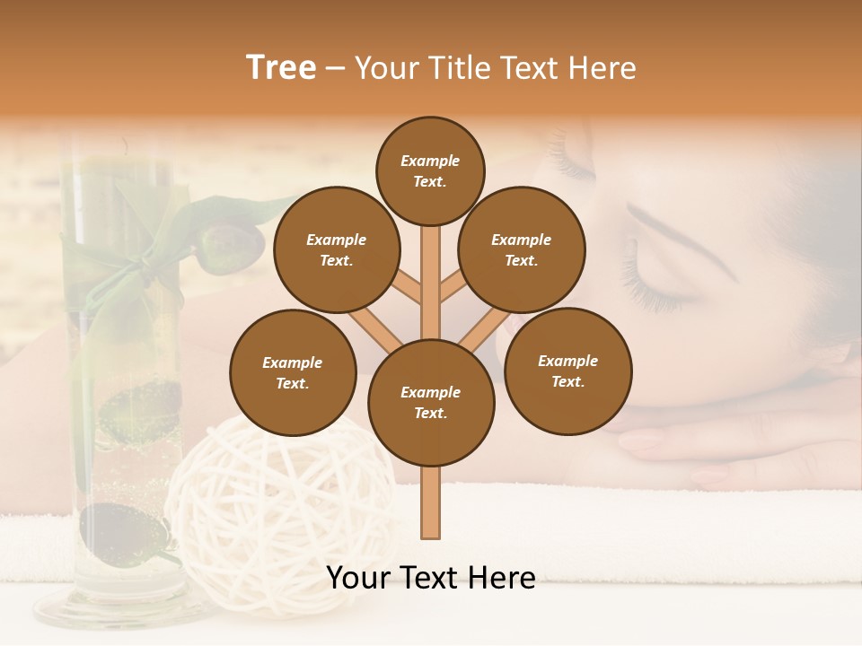 Young Girl Calm PowerPoint Template