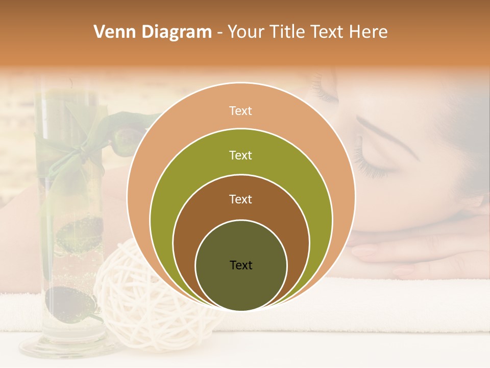 Young Girl Calm PowerPoint Template