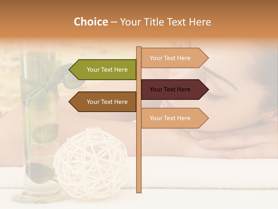 Young Girl Calm PowerPoint Template