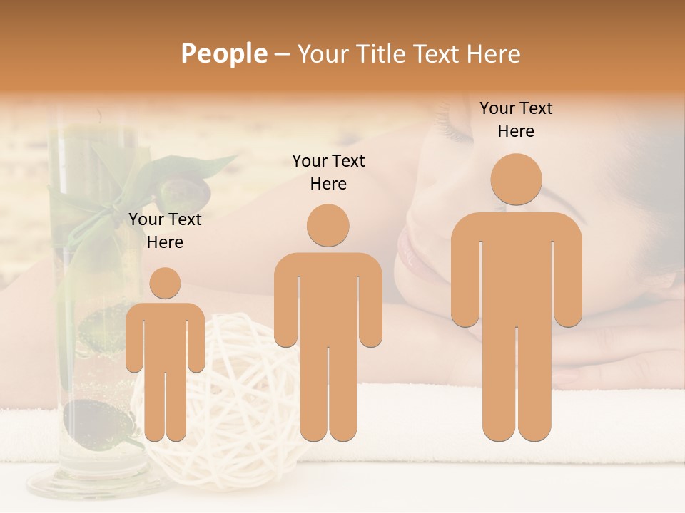 Young Girl Calm PowerPoint Template