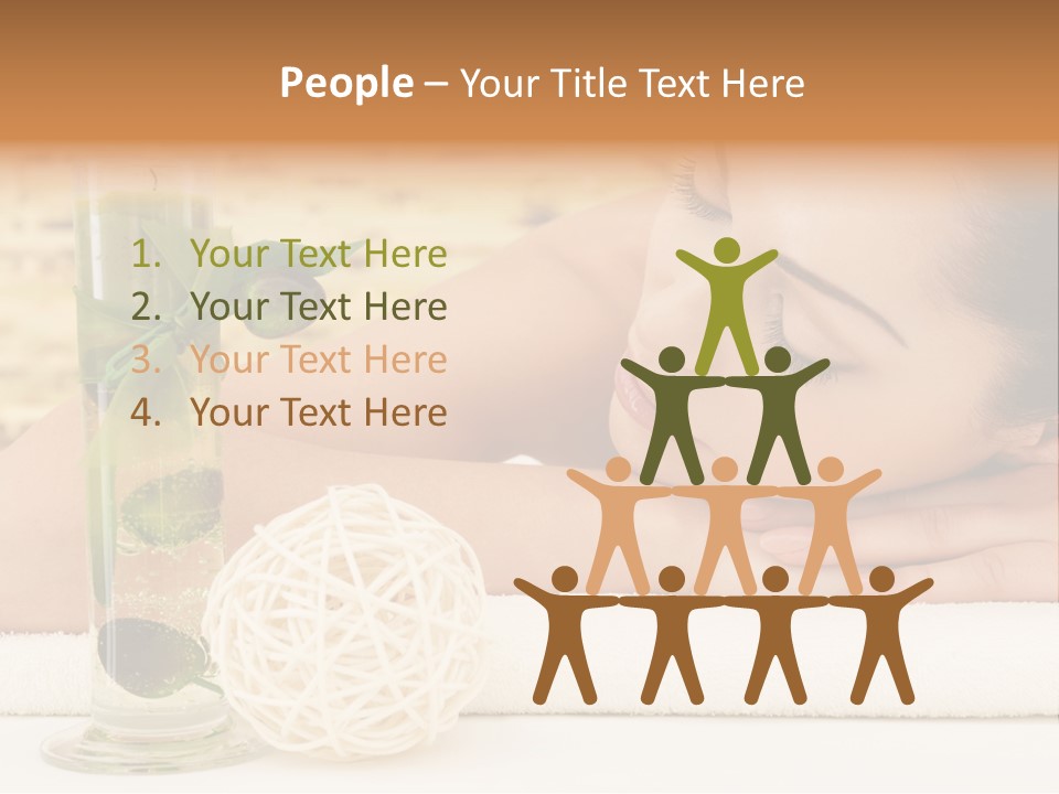 Young Girl Calm PowerPoint Template