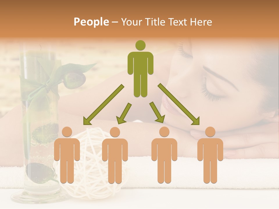 Young Girl Calm PowerPoint Template