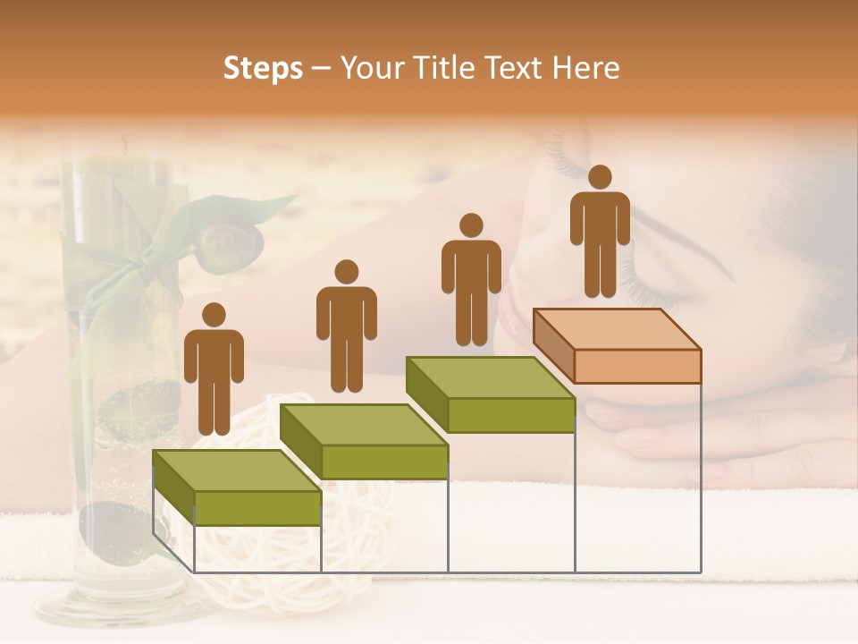 Young Girl Calm PowerPoint Template