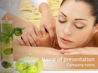 Masseur Health Pamper PowerPoint Template