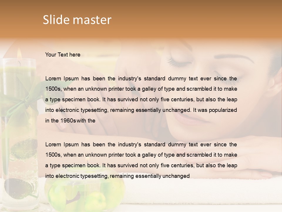 Masseur Health Pamper PowerPoint Template
