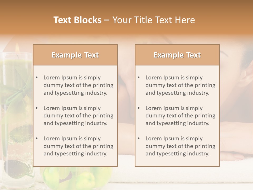 Masseur Health Pamper PowerPoint Template