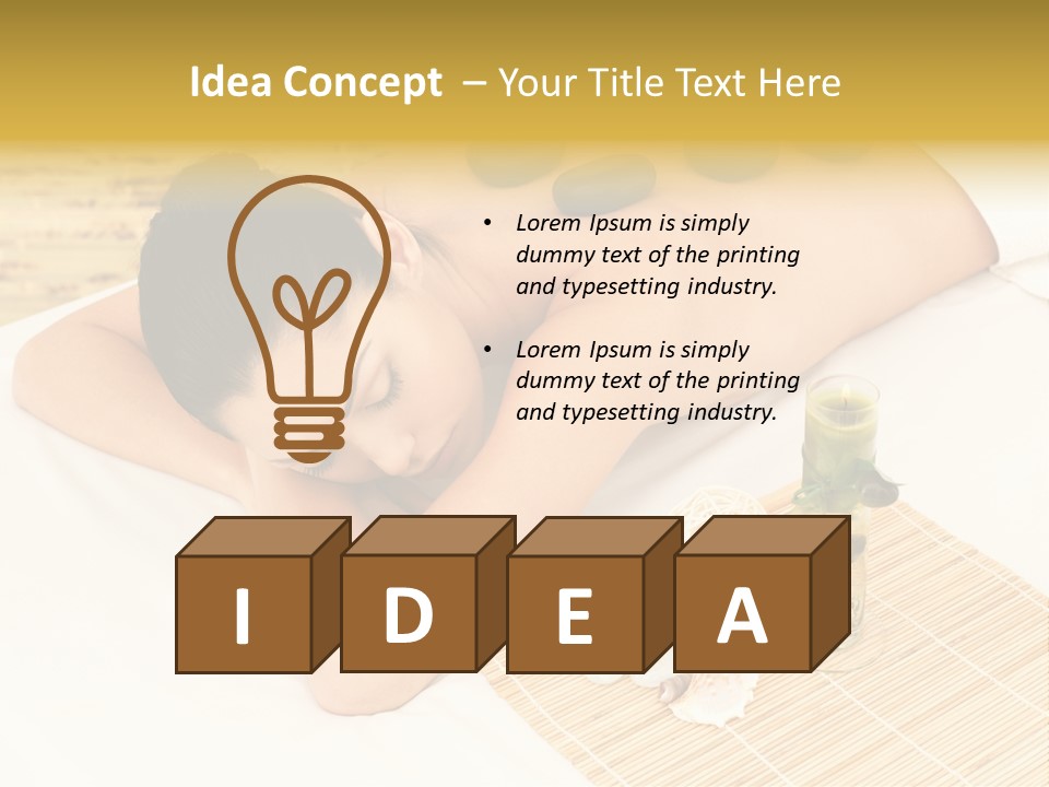 Healthy Lifestyle Health Serenity PowerPoint Template