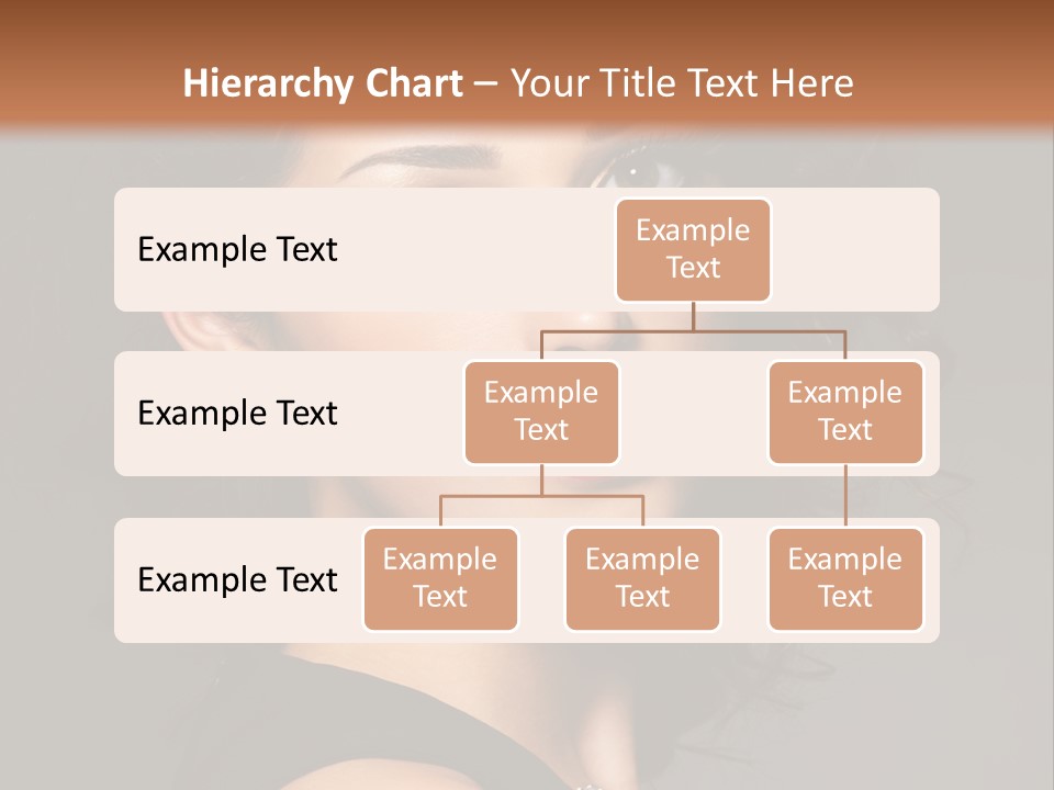 Woman Brunette False Eyelash PowerPoint Template