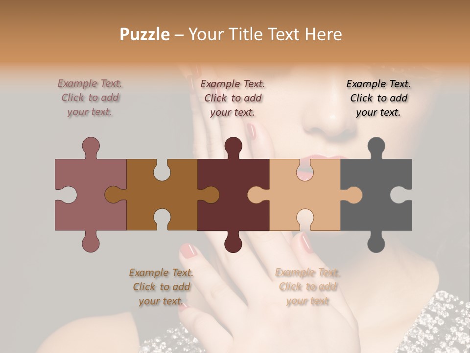 Eyelashes Girl Contrast PowerPoint Template