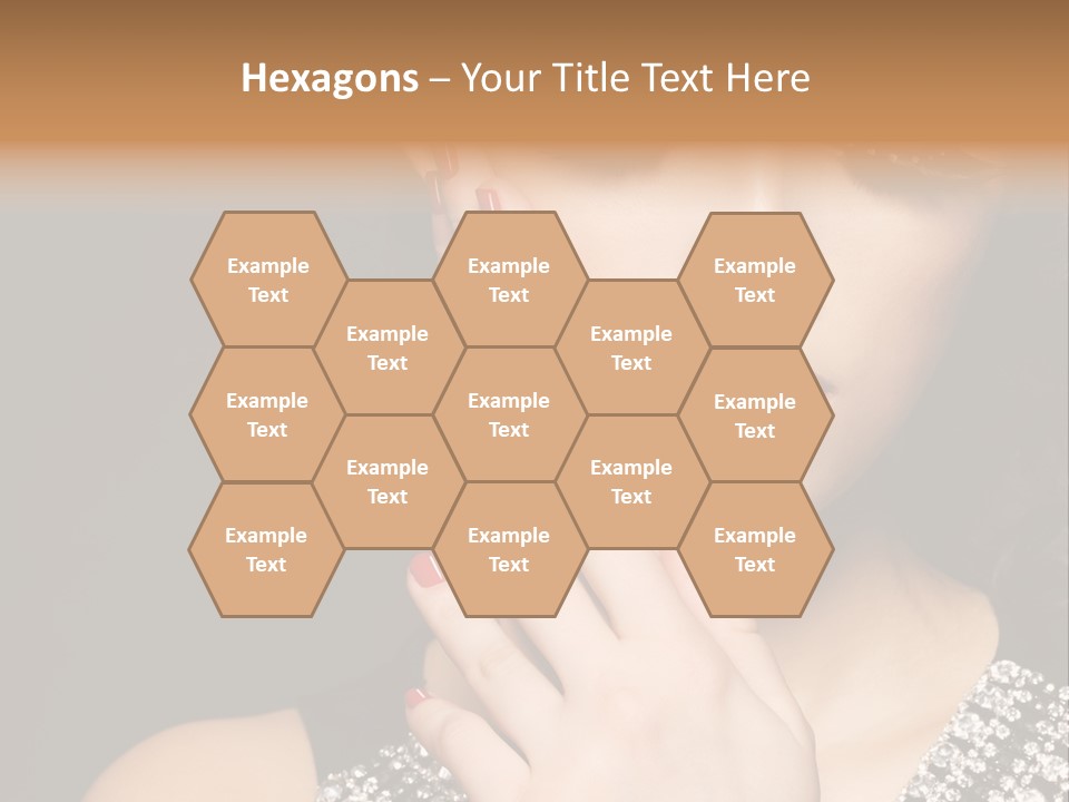 Eyelashes Girl Contrast PowerPoint Template