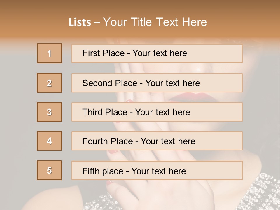 Eyelashes Girl Contrast PowerPoint Template