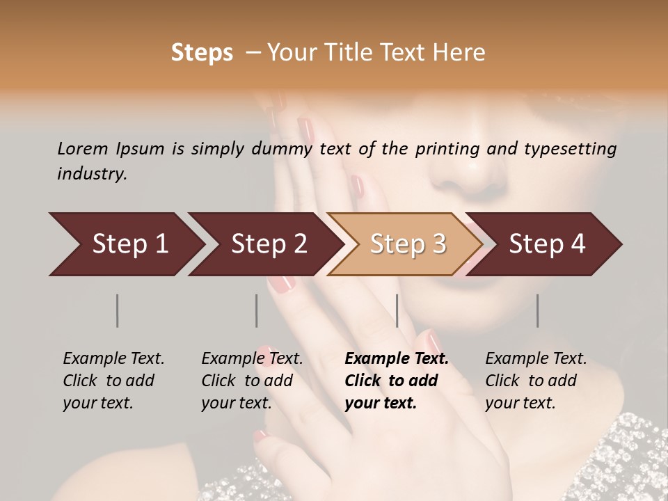 Eyelashes Girl Contrast PowerPoint Template