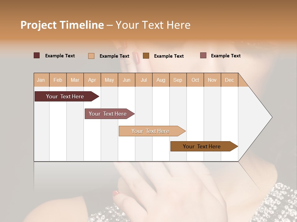 Eyelashes Girl Contrast PowerPoint Template