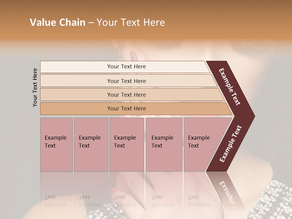 Eyelashes Girl Contrast PowerPoint Template