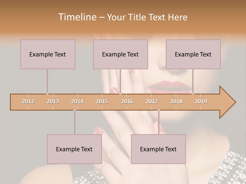 Eyelashes Girl Contrast PowerPoint Template