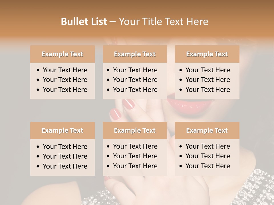 Eyelashes Girl Contrast PowerPoint Template