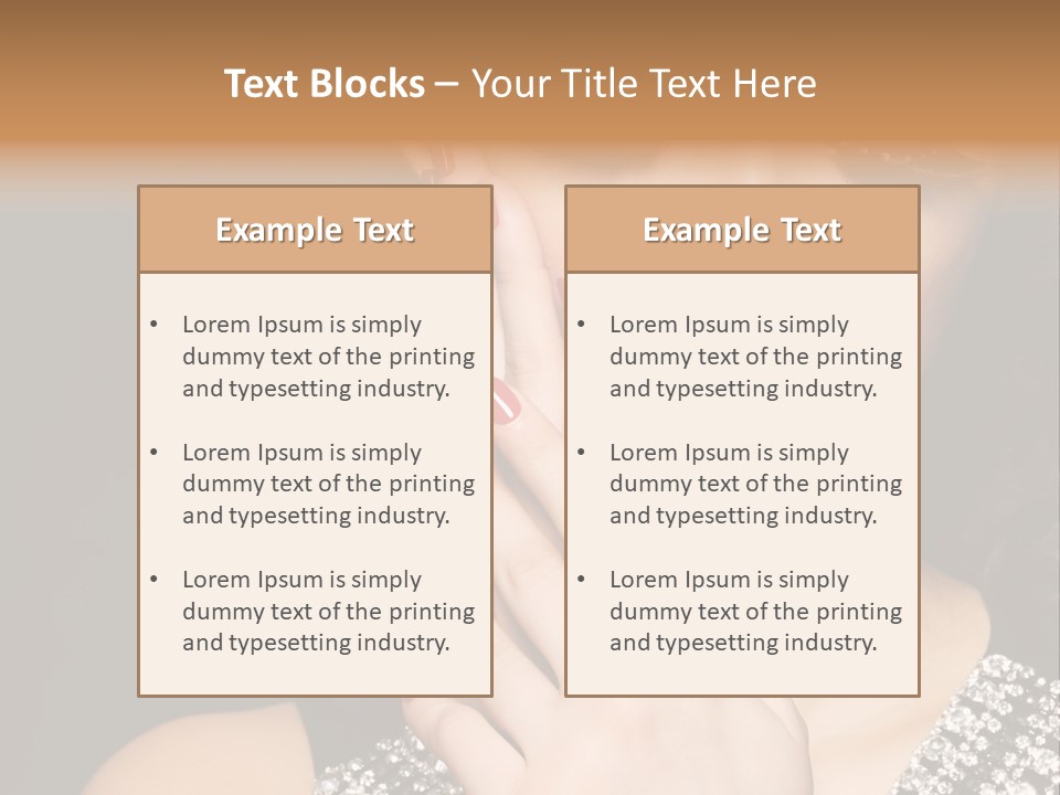 Eyelashes Girl Contrast PowerPoint Template